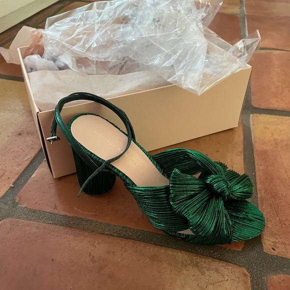 Loeffler Randall | Shoes | Emerald Loeffler Randall Camellia Heel | Poshmark